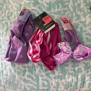 Claire’s pink and purple hair band